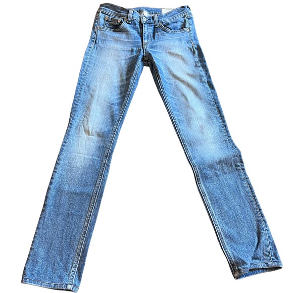 rag and bone Skinny Midrise Surf Color Jeans, size 25 W1502K520SUR - Picture 5 of 6